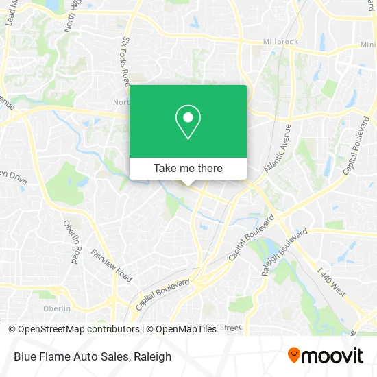 Blue Flame Auto Sales map