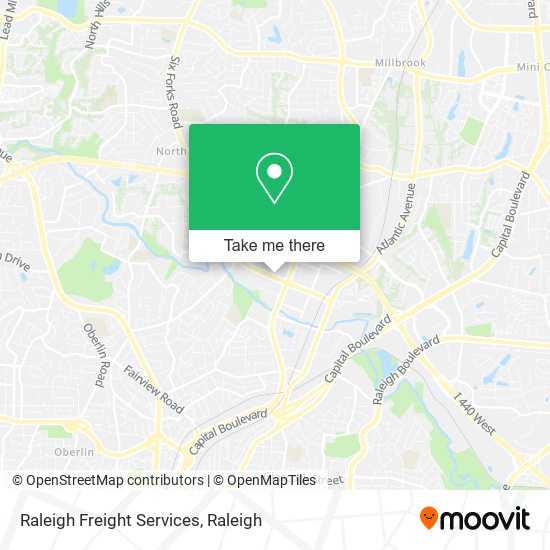 Raleigh Freight Services map