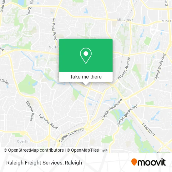 Mapa de Raleigh Freight Services