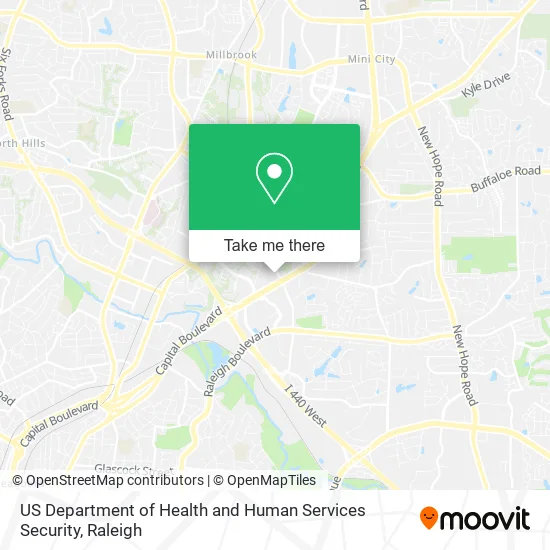 US Department of Health and Human Services Security map