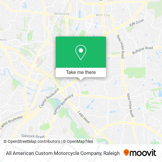 All American Custom Motorcycle Company map