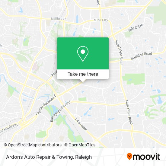Ardon's Auto Repair & Towing map