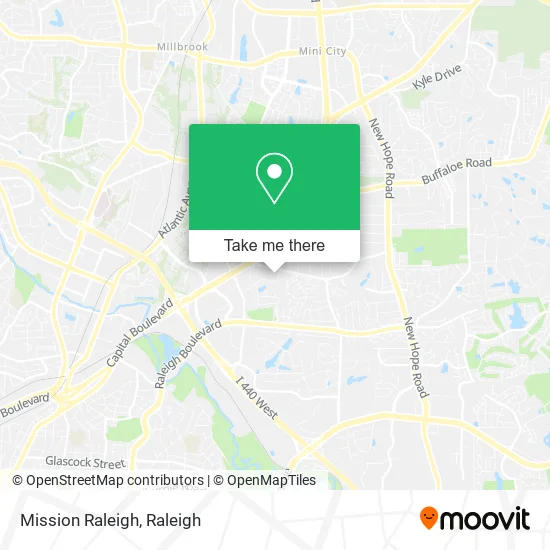 Mission Raleigh map