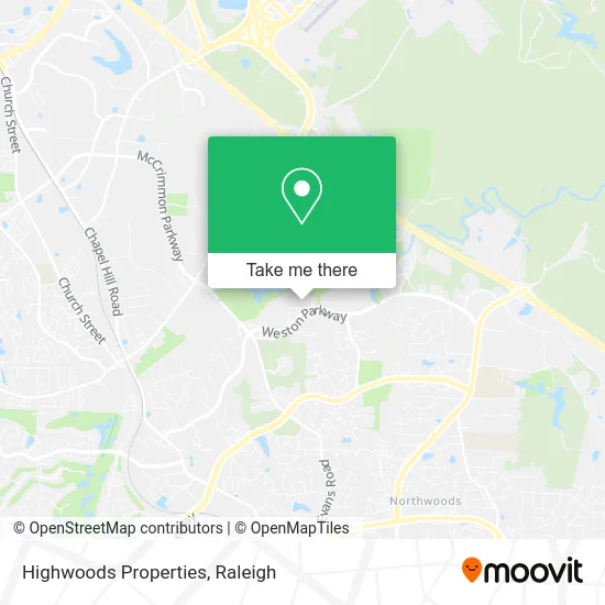 Highwoods Properties map
