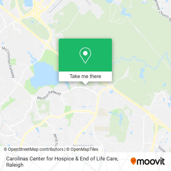 Carolinas Center for Hospice & End of Life Care map