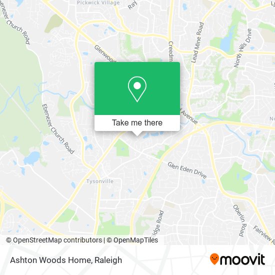 Mapa de Ashton Woods Home