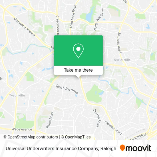 Universal Underwriters Insurance Company map