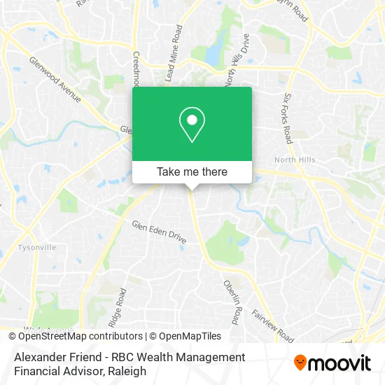 Mapa de Alexander Friend - RBC Wealth Management Financial Advisor