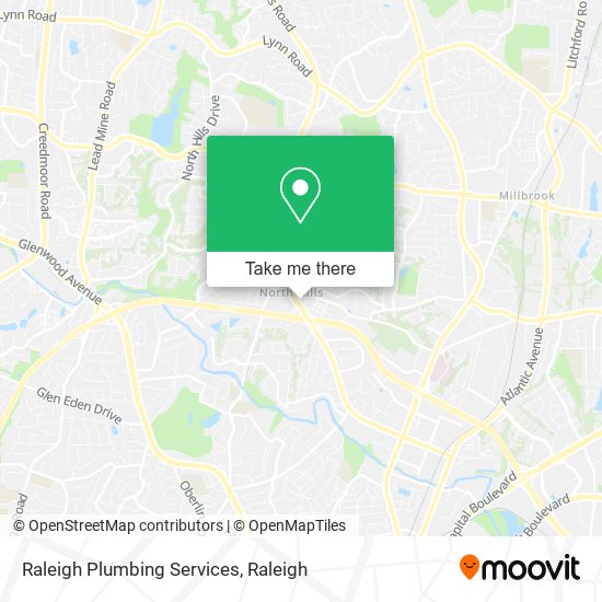 Raleigh Plumbing Services map