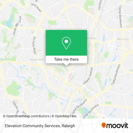 Elevation Community Services map