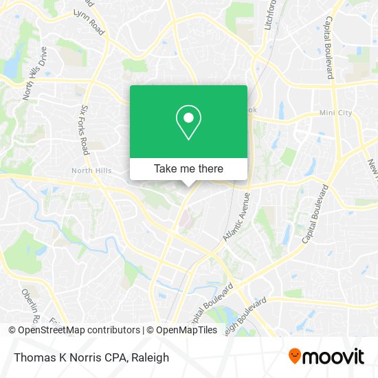 Mapa de Thomas K Norris CPA