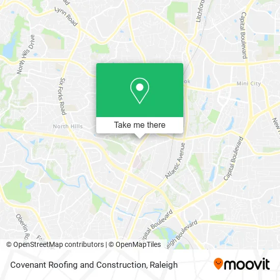 Covenant Roofing and Construction map