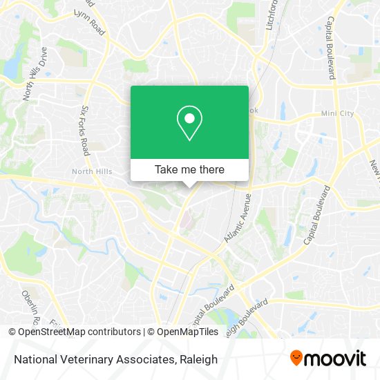 National Veterinary Associates map