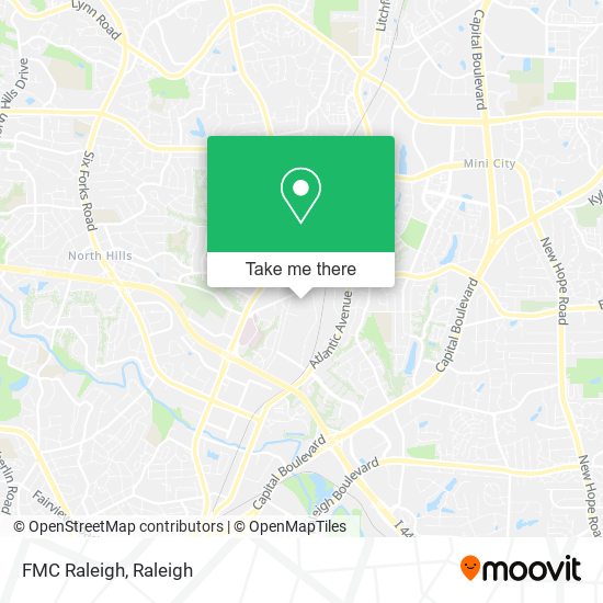 FMC Raleigh map