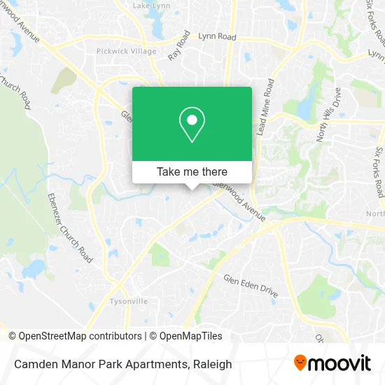 Camden Manor Park Apartments map