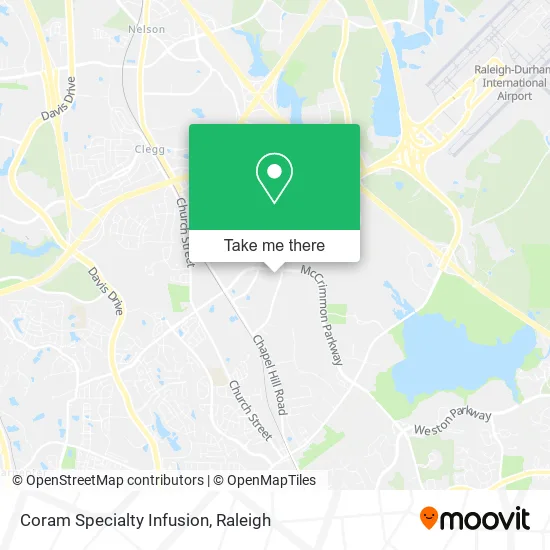 Coram Specialty Infusion map