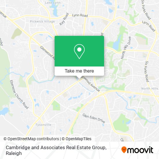 Mapa de Cambridge and Associates Real Estate Group