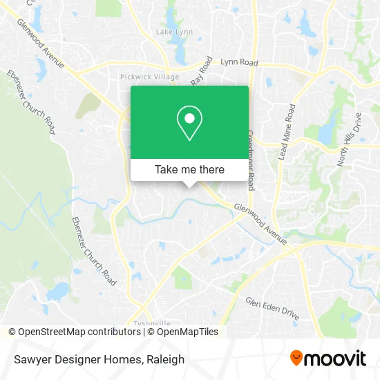 Sawyer Designer Homes map