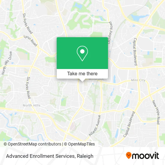 Advanced Enrollment Services map