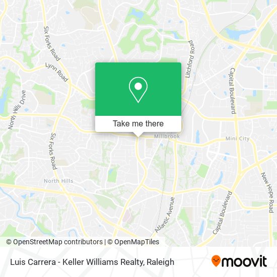 Luis Carrera - Keller Williams Realty map