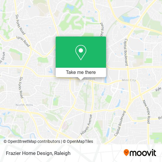 Frazier Home Design map