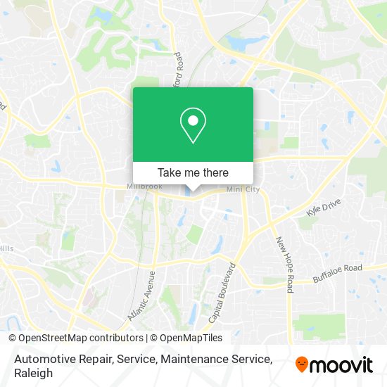 Automotive Repair, Service, Maintenance Service map