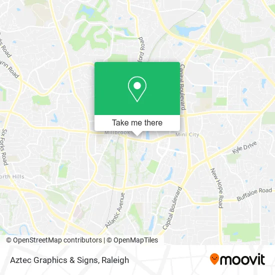 Mapa de Aztec Graphics & Signs