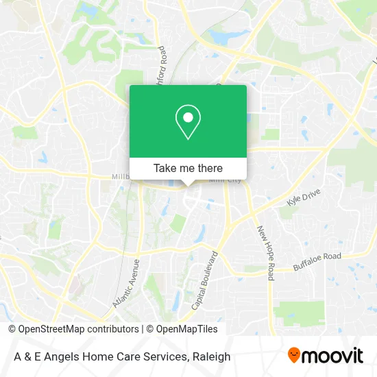 A & E Angels Home Care Services map