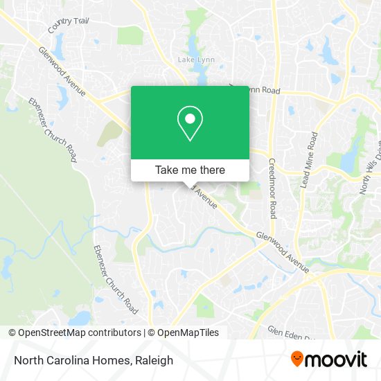 Mapa de North Carolina Homes