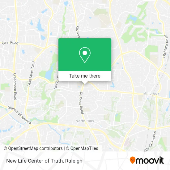 New Life Center of Truth map