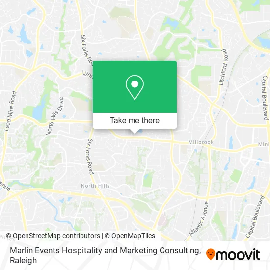 Marlin Events Hospitality and Marketing Consulting map