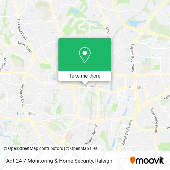 Mapa de Adt 24 7 Monitoring & Home Security