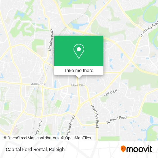 Capital Ford Rental map