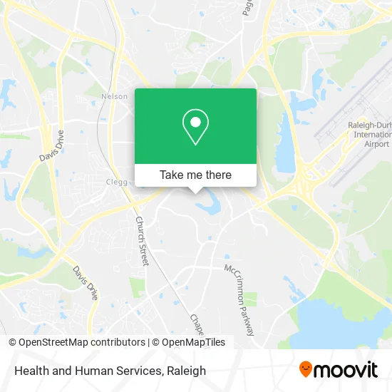 Health and Human Services map