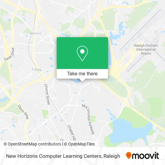 New Horizons Computer Learning Centers map