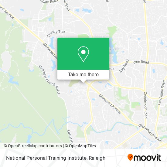 Mapa de National Personal Training Institute