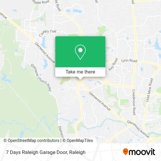7 Days Raleigh Garage Door map