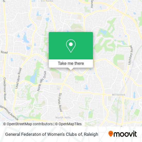 Mapa de General Federaton of Women's Clubs of