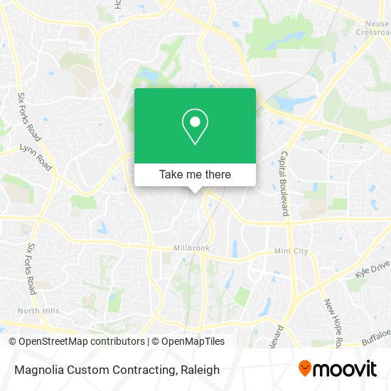 Magnolia Custom Contracting map