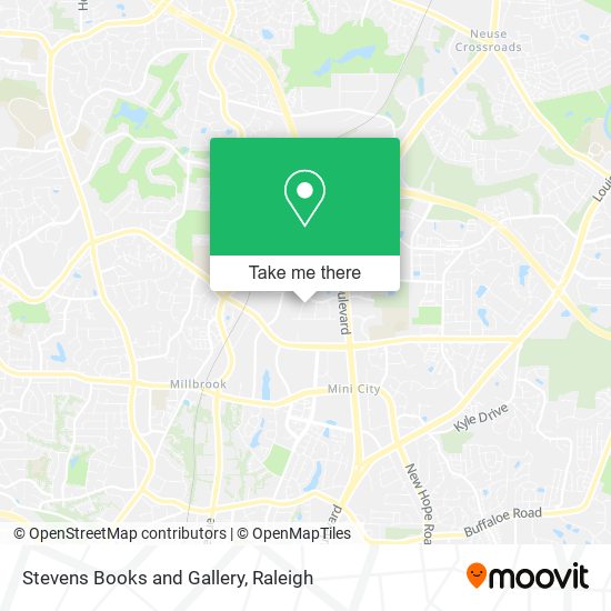 Stevens Books and Gallery map