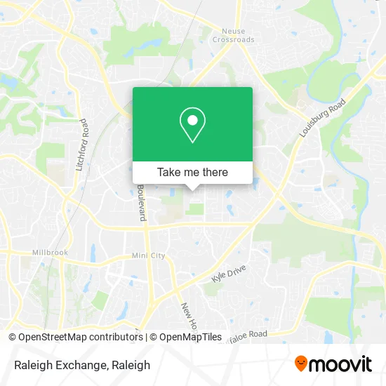 Raleigh Exchange map