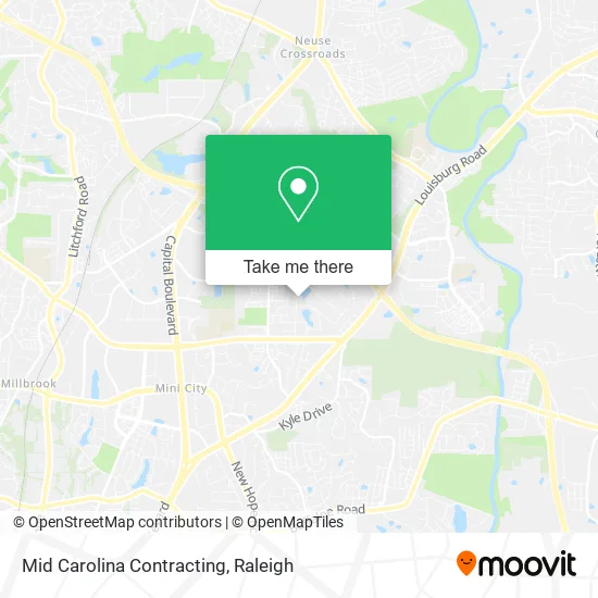 Mid Carolina Contracting map
