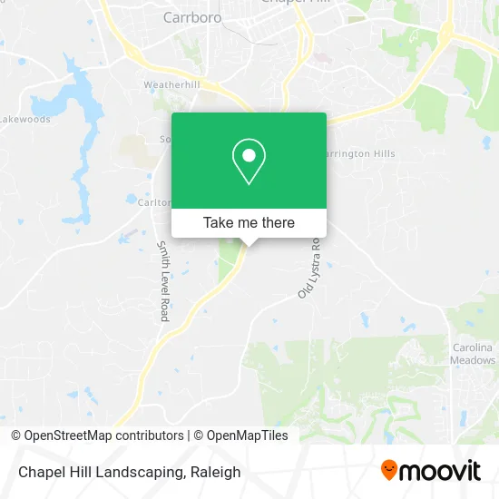 Chapel Hill Landscaping map