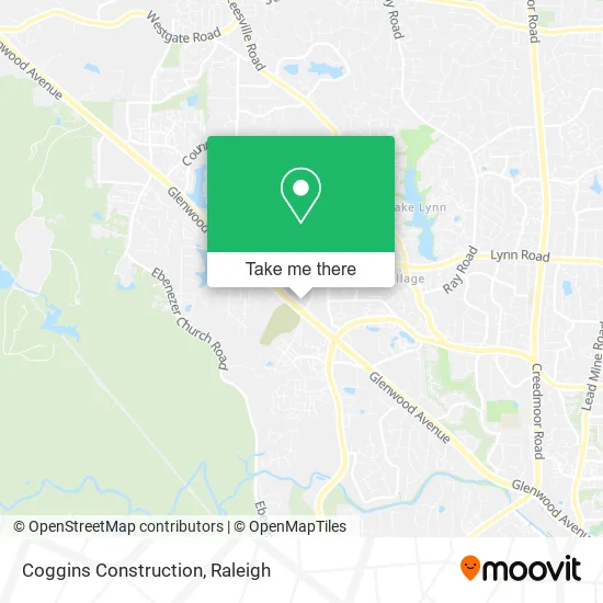 Coggins Construction map