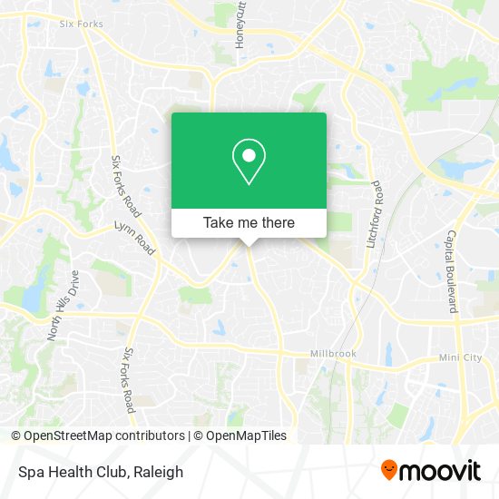 Spa Health Club map