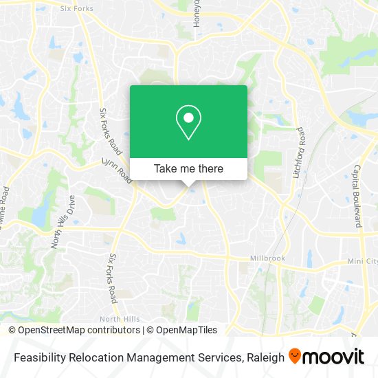 Feasibility Relocation Management Services map