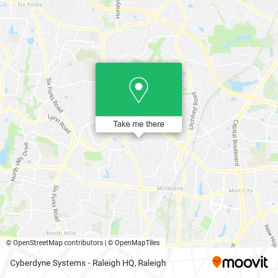 Cyberdyne Systems - Raleigh HQ map