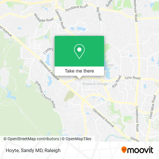 Hoyte, Sandy MD map