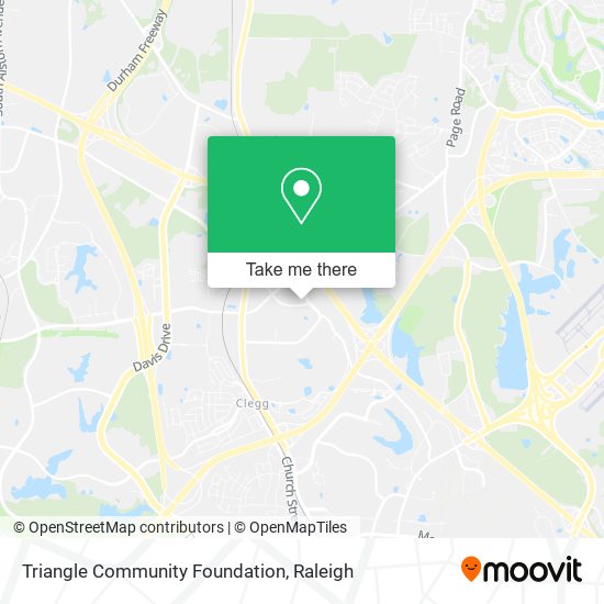 Triangle Community Foundation map