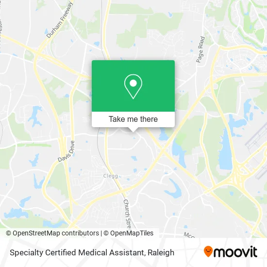 Specialty Certified Medical Assistant map
